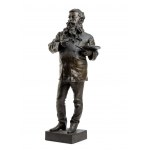 VINCENZO GEMITO, VINCENZO GEMITO Napoli 1852-1929 Scultura in bronzo raffigurante Meissonier
