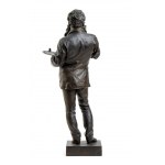 VINCENZO GEMITO, VINCENZO GEMITO Napoli 1852-1929 Scultura in bronzo raffigurante Meissonier