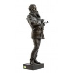 VINCENZO GEMITO, VINCENZO GEMITO Napoli 1852-1929 Scultura in bronzo raffigurante Meissonier