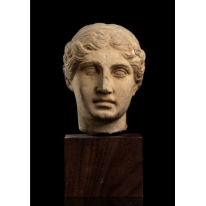 Stone head in Roman style