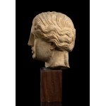 Stone head in Roman style