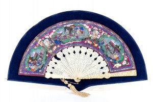 Chinese bone hand fan