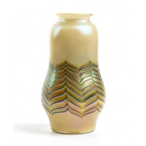 Austrian Iridescent Glass Vase