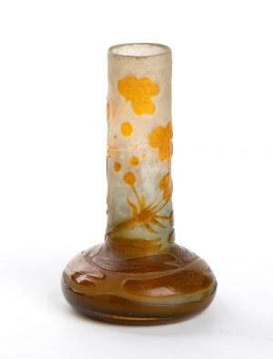 Émile Gallé, Émile Gallé Nancy 1846-Nancy 1904 A Soli Fleur glass vase
