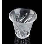 René Lalique Ay, 1860 - Parigi, 1945, René Lalique Ay, 1860 - Parigi, 1945 Französische Kristallvase Lobelia