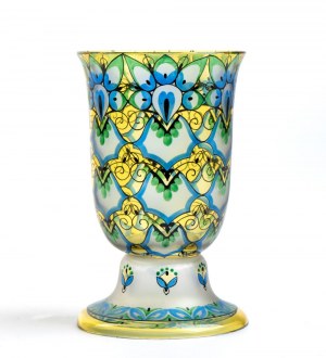Austro-Bohemian glass vase