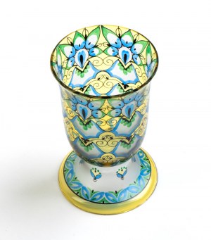 Austro-Bohemian glass vase