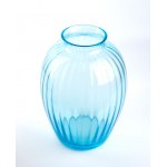 CARLO MORETTI - MURANO Murano, 1934 - 1984, CARLO MORETTI - MURANO Murano, 1934 - 1984 Lobed glass vase in tones of blue