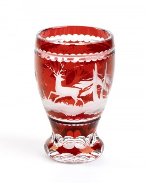 Verre de cristal de Bohème