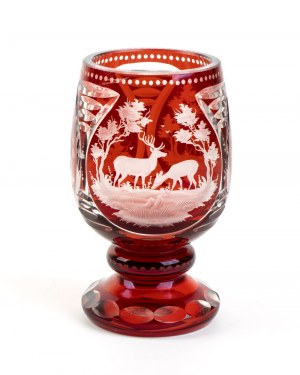 Verre de cristal de Bohème