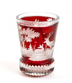 Verre de cristal de Bohème