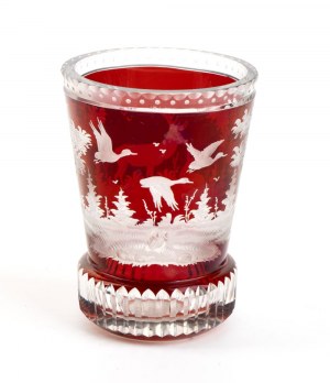 Verre de cristal de Bohème