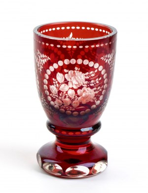 Verre de cristal de Bohème