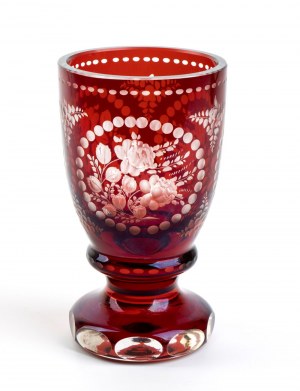 Verre de cristal de Bohème