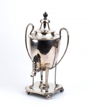 The Alexander Clark Manufacturing Co., The Alexander Clark Manufacturing Co. A silver plated tea urn - England, 19th century, mark of The Alexander Clark Manufacturing Co.