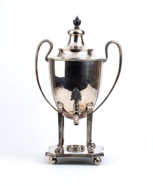 The Alexander Clark Manufacturing Co., The Alexander Clark Manufacturing Co. A silver plated tea urn - England, 19th century, mark of The Alexander Clark Manufacturing Co.