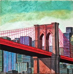 CAPUTO TONINO Lecce 1933 - 2021 "Old Brooklyn Bridge III," CAPUTO TONINO Lecce 1933 - 2021 "Old Brooklyn Bridge III"