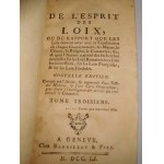 1751 [MONTESIUS CAROL TROJICA AUTORITY], De l'Esprit de Loix (...).