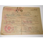 1940-1941. ZBIÓR 8 DOKUMENTÓW ZE LWOWA Z OKRESU OKUPACJI RADZIECKIEJ.