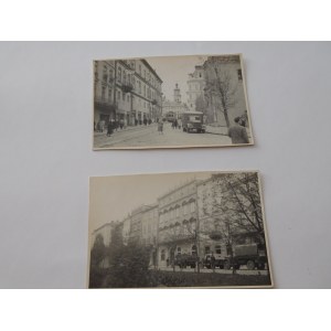Ca 1940. ZBIÓR 2 FOTOGRAFII ZE LWOWA - WAŁY HETMAŃSKIE I ULICA KILIŃSKIEGO.