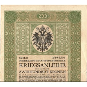 1915. AUSTRIAN 5.5% WAR LOAN. FOR TWO HUNDRED CROWNS.