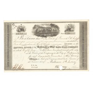 1837. THE BALTIMORE AND OHIO RAILROAD COMPANY. $13,300.