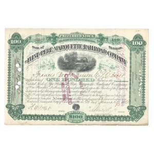 1882. THE FLINT AND PERE MARQUETTE RAILROAD COMPANY. 10,000 USD.