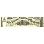 Ca 1869. NATIONAL RAILWAY COMPANY. SPECIMEN.