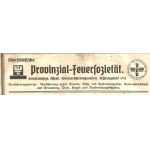 1938. [UBEZPIECZENIA - GÓRNOŚLĄSKIE PROWINCJONALNE TOWARZYSTWO UBZPIECZENIA OD OGNIA - RACIBÓRZ - ŁĄCZNIK - PRUDNIK]. Oberslesische Provinzial Feuersozietat (…).