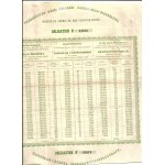 1860. SOCIETY OF THE WARSAW-VIENNA IRON ROAD. 125 RUBLES IN SILVER.