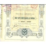 1910 [SOCIETY OF NICE CASINOS] SOCIETE FERMIERE DES CASINOS DE NICE. 5 SHARES.