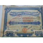 1881-1965. ZBIÓR 5 AKCJI KOLEJOWYCH Z ROSJI, BELGII, FRANCJI, TUNEZJI.
