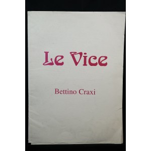 Cartella Le Vice Bettino Craxi