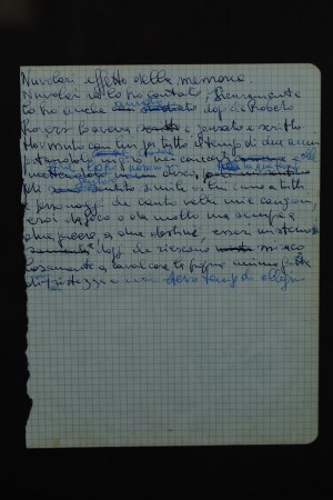 Réflexions et considérations autographes sur Tazio Nuvolari.