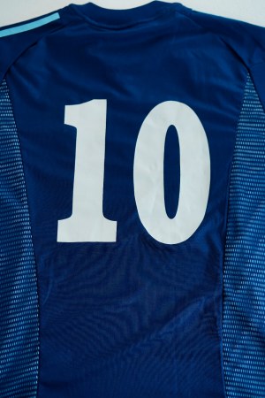 MARADONA JERSEY WITH DEDICATION TO LUCIO DALLA