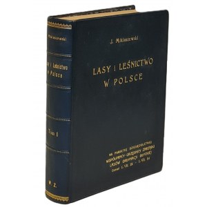 Miklaszewski Jan - Lasy i leśnictwo w Polsce Tom 1, Wyd.1928 Cartes dépliantes