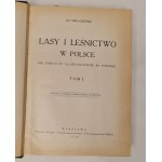Miklaszewski Jan - Lasy i leśnictwo w Polsce Tom 1, Wyd.1928 Cartes dépliantes