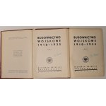 BUDOWNICTWO WOJSKOWE 1918-1935 Historja, przepisy, zasady, normy Tom I-II Praca zbior. oficerów i urzędników Ministerstwa Spraw Wojskowych pod red. Aleksandra Króla Wyd.1936