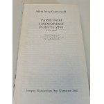 CZARTORYSKI Adam Jerzy - PAMIĘTNIKI I MEMORIAŁY POLITYCZNE 1776-1809 Wydanie 1