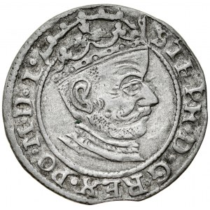 Stefan Batory 1576-1586, Penny 1581, Riga. R. Early type.