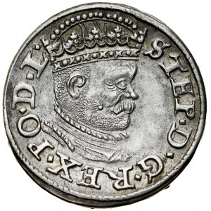 Stefan Batory 1576-1586, Trojak 1586, Ryga.