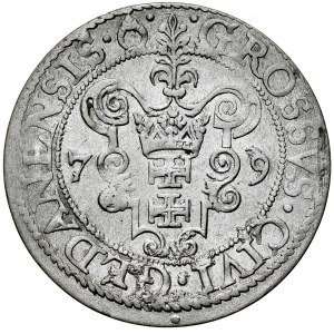 Stefan Batory 1576-1586, Grosz 1579, Gdansk.