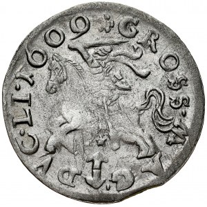 Zygmunt III 1587-1632, Grosz 1609, Wilno.