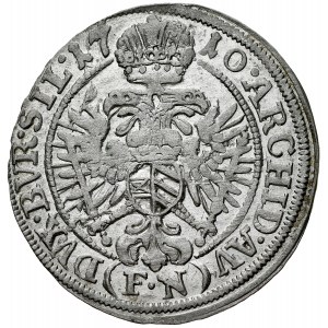 Silesia, Joseph I 1705-1711, 3 krajcars 1710 FN, Wroclaw.