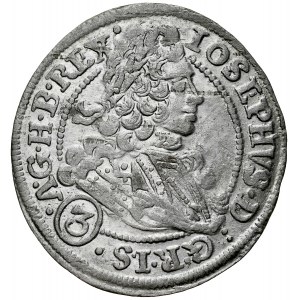 Silesia, Joseph I 1705-1711, 3 krajcary 1711 FN, Wroclaw.