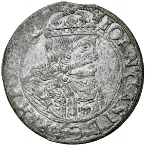 Jan II Kazimierz 1649-1668, Szóstak 1661 GB-A, Lwów. GPO zamiast GRO. RRR.