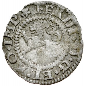 Czechy, Ferdynand I 1526-1564, Bily peniz bez daty, jednostronny, Av.: Lew. Kutna Hora.