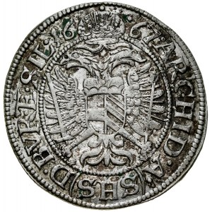 Silesia, Leopold I 1657-1705, 3 krajcary 1667 SHS, Wroclaw.