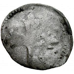 Western Pomerania, Quarter of the 15th century, Gardziec, Garz. Av.: Leaf, Rv.: Griffin.