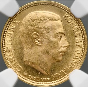 Denmark, 10 kroner 1913, Christian X.